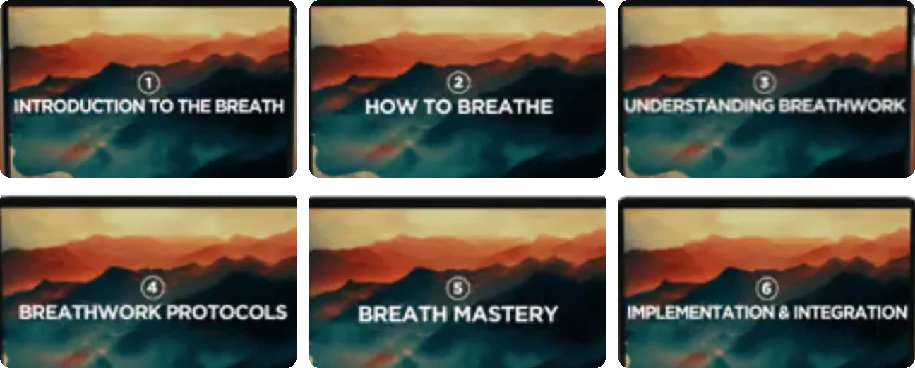 The six modules of Mastering The Breath